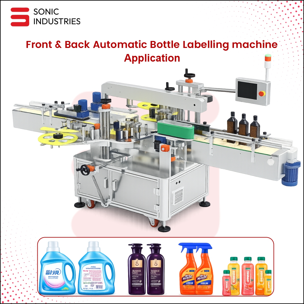 Front and Back Labelling Machine by Sonic Industries - Image 4