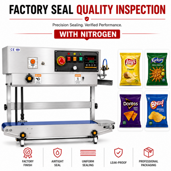 Sonic Industries FR-900 Band Sealing Machine SS Top Vertical With Nitrogen