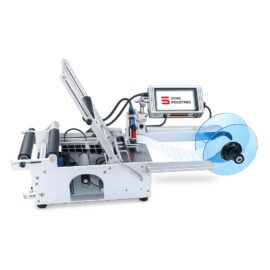 Semi Automatic Labelling Machine with 7 Inch Printer by Sonic Industries
