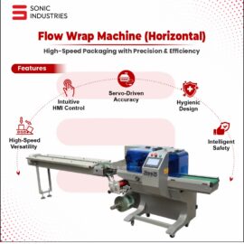 Horizontal Flow Wrap Machine by Sonic Industries