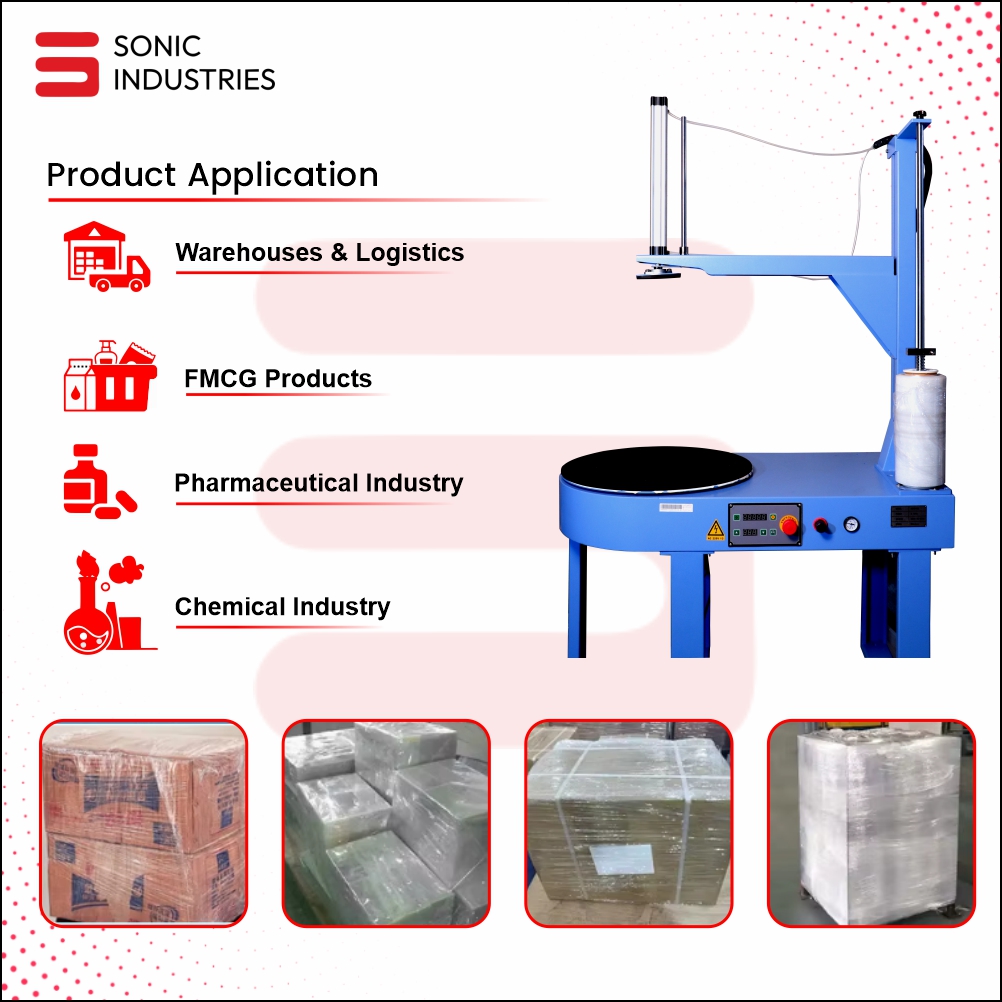 pnuematic strech wrapping machine