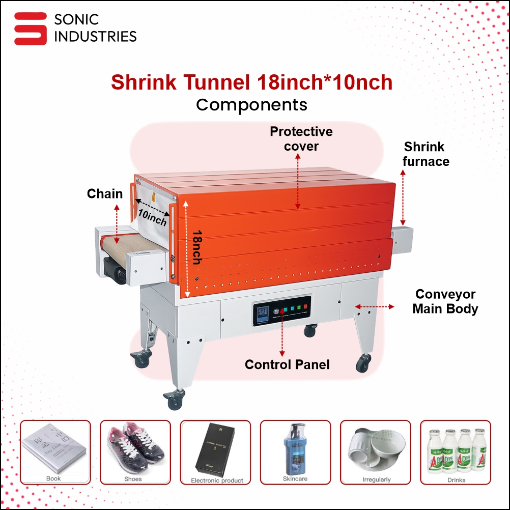 Shrink Tunnel Machine 18×10 Inch by Sonic Industries - Image 4
