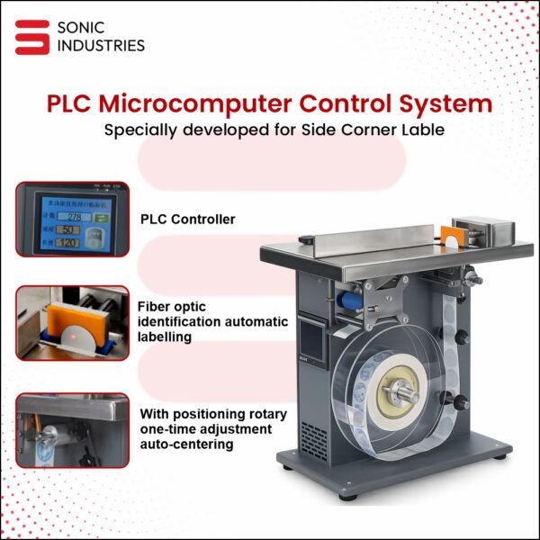 Side Concer Labelling Machine by Sonic Industries