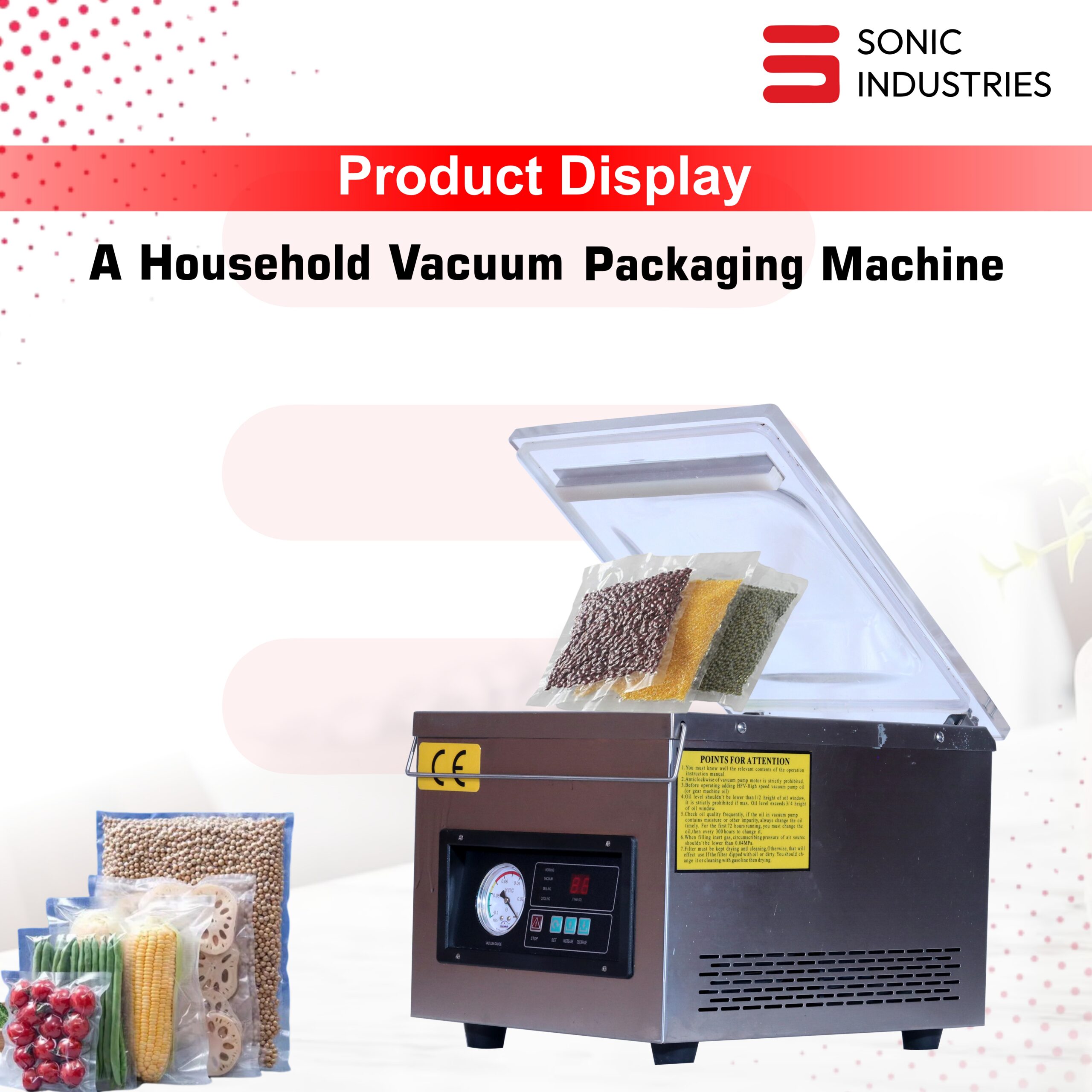 DZ-260 Vacuum Sealing Machine by Sonic Industries - Image 3
