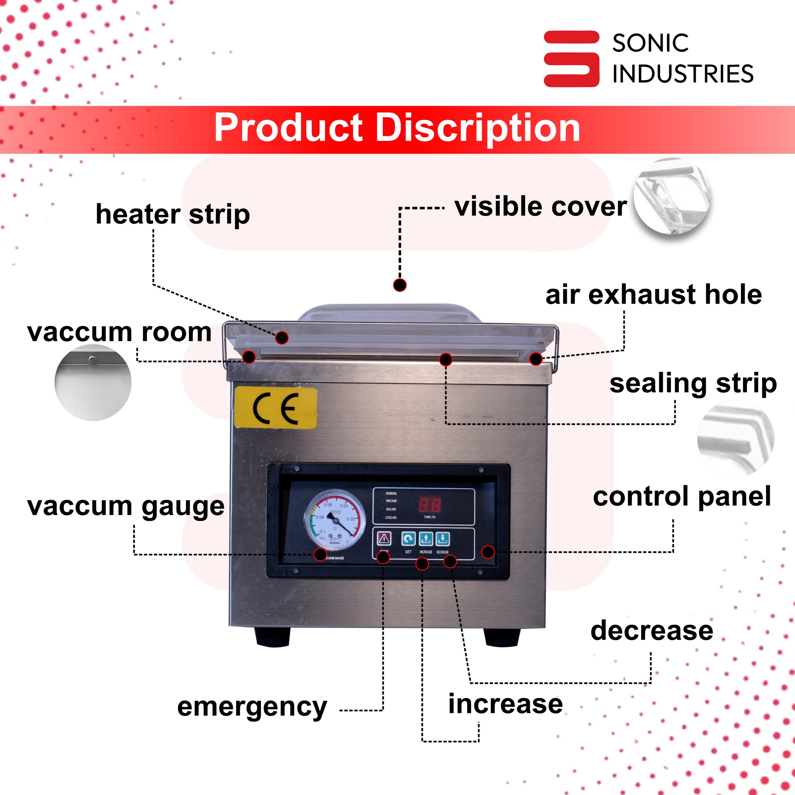 Dz-260 Vacuum Sealing Machine