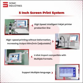 Automatic Batch Coding Printer 12inch conveyor