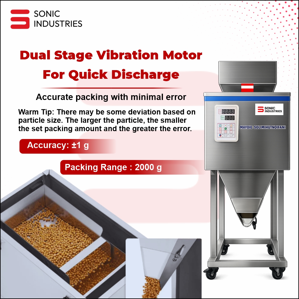 200-2000 Grams Granule Filling Machine Sonic Industries - Image 3