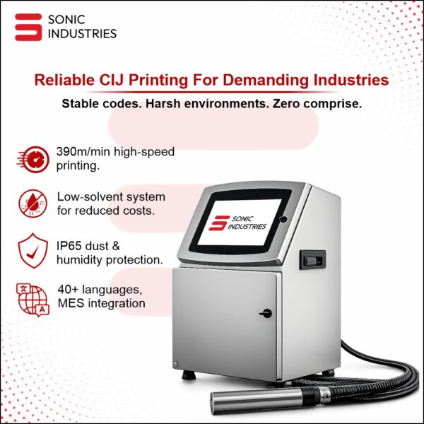 CIJ Printer By Sonic Industries