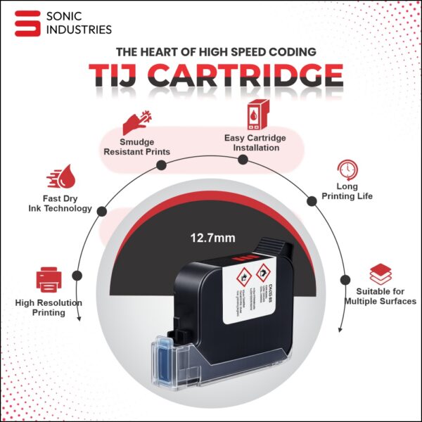 12.7mm Black Cartridge By Sonic Industries
