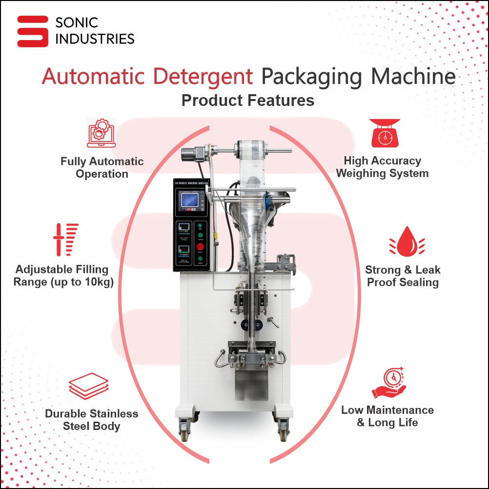 Automatic Detergent pouch packaging Machine by Sonic Industries - Image 2
