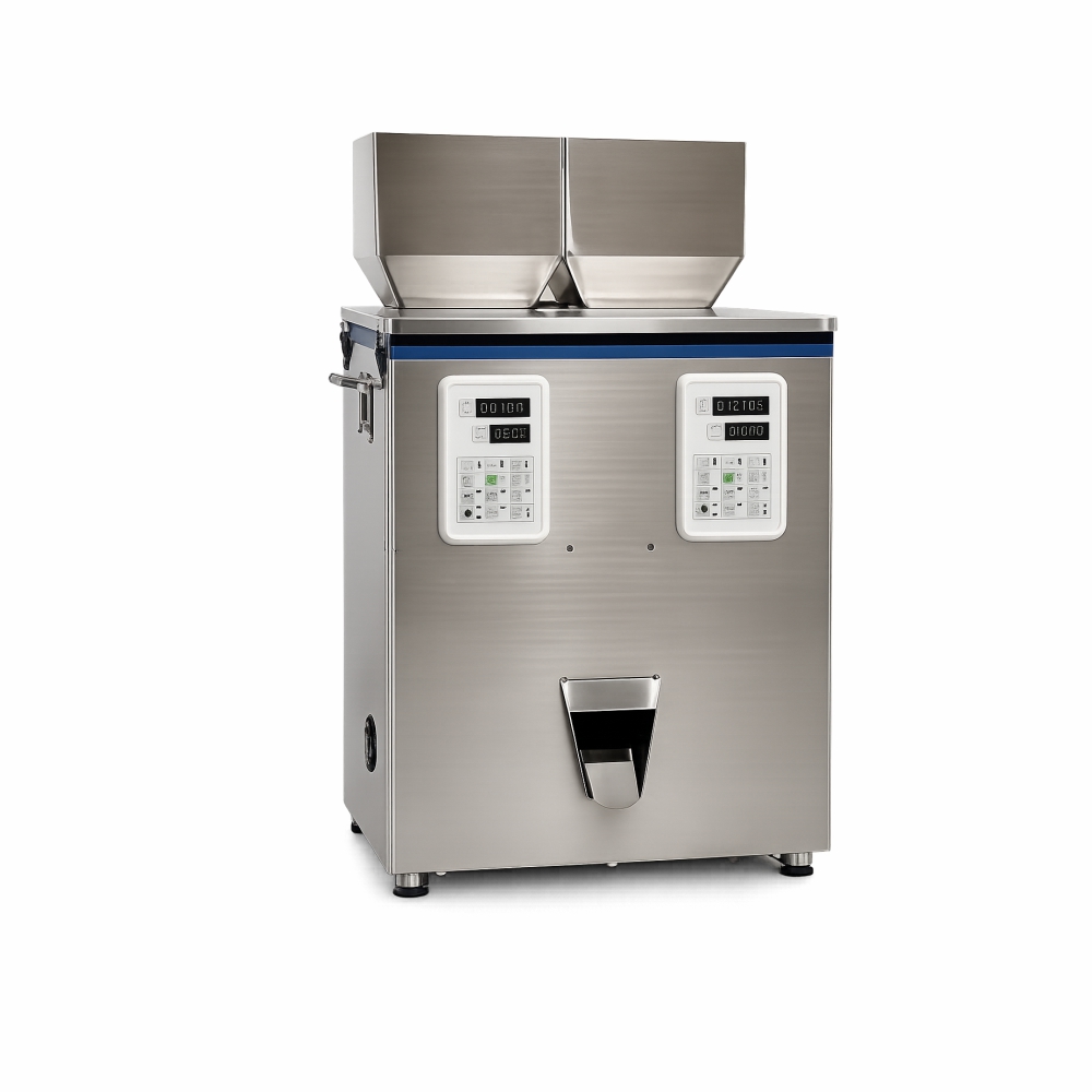 2 Head 10 to 100 Grams Granule Filling Machine By Sonic Industries