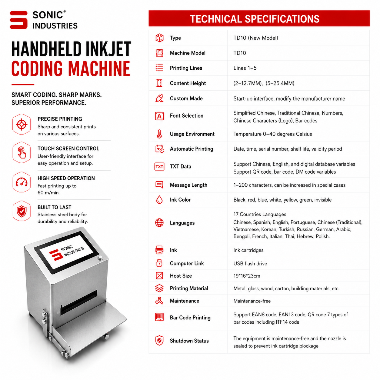 Desktop Printer for Batch Coding | MRP & Expiry Date Printing Machine - Image 5